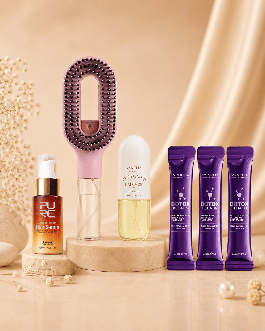 Vynelia Brush avec sérum, brume parfumée et nettoyeur